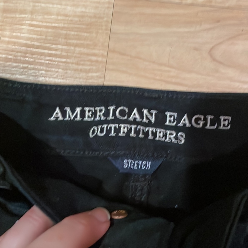 American eagle black hi-rise festival distressed shorts - Picture 3 of 6